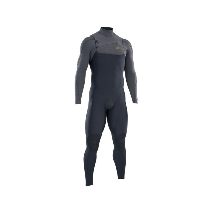 Mens wetsuit ION Seek Amp 3/2 Front Zip Black