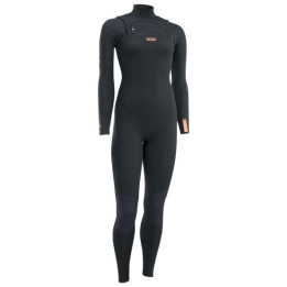 Womens wetsuit ION Element 5/4 Front Zip Black