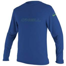 Youth rashguard O'Neill Youth Basic Skins L/S Sun Shirt Pacific