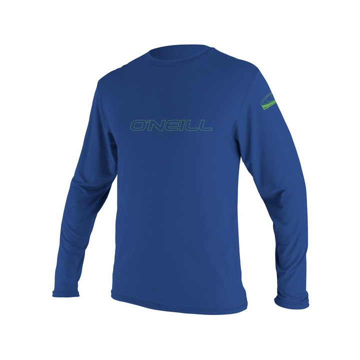 Youth rashguard O'Neill Youth Basic Skins L/S Sun Shirt Pacific