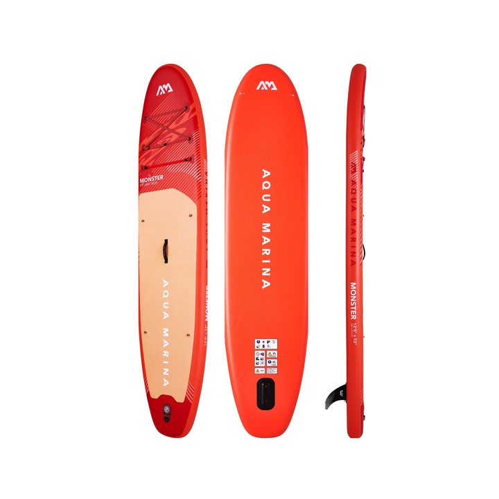 Inflatable SUP board Aqua Marina Monster 12'0 with paddle