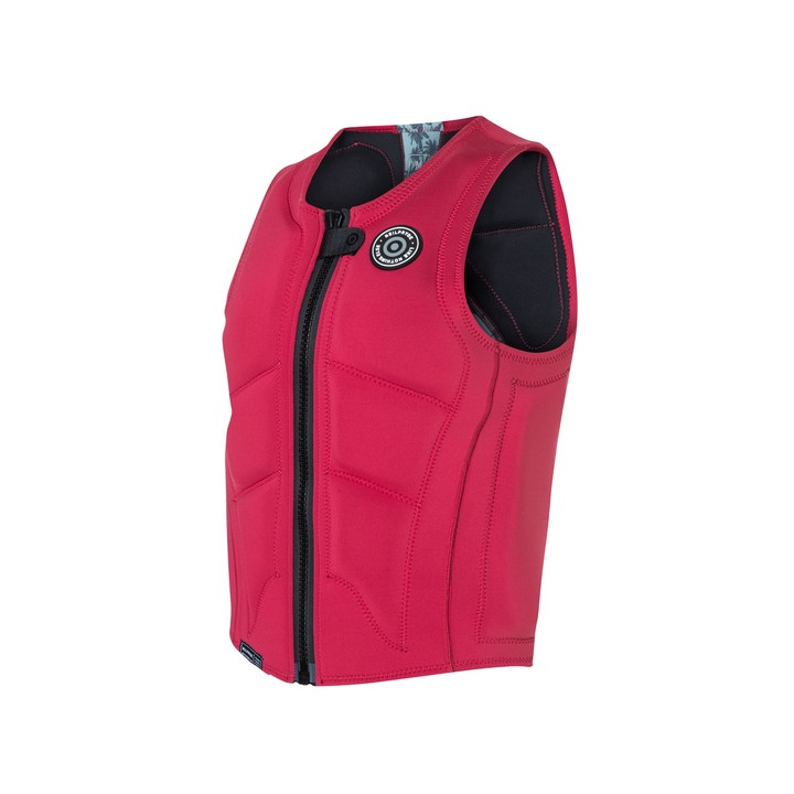 Womens impact vest NeilPryde Storm Front Zip Raspberry/Palm