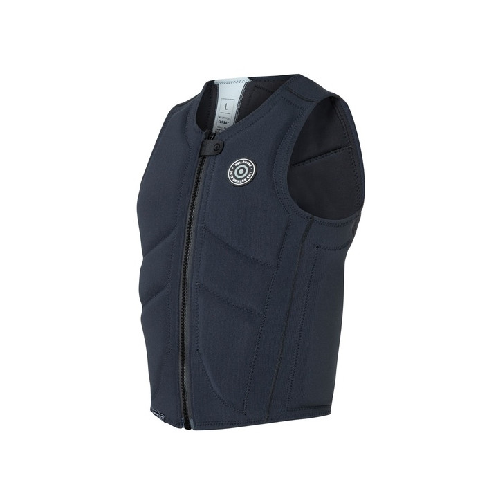 Mens impact vest NeilPryde Combat Foil Impact FZ Black Waffle/Light Grey-Blue
