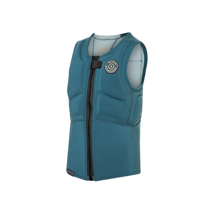 Youth Impact vest NeilPryde Combat Youth HS Front Zip Petrol/Light Grey-Blue