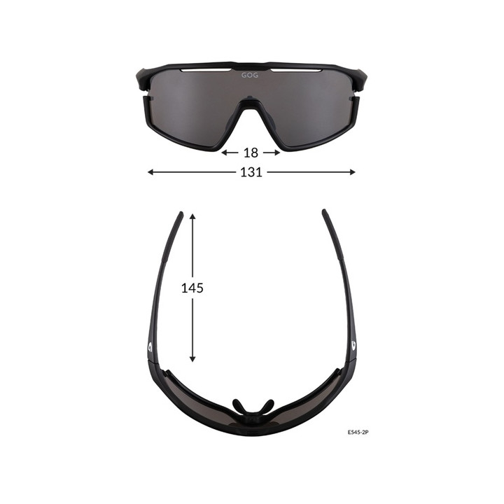 Sunglasses GOG Bike/Run Maat blue - polarized reflex blue