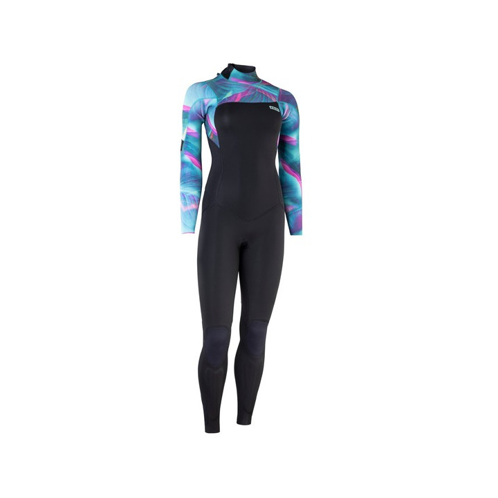Womens wetsuit ION Amaze Core 5/4 Back Zip Tropical-Palm-Glitch