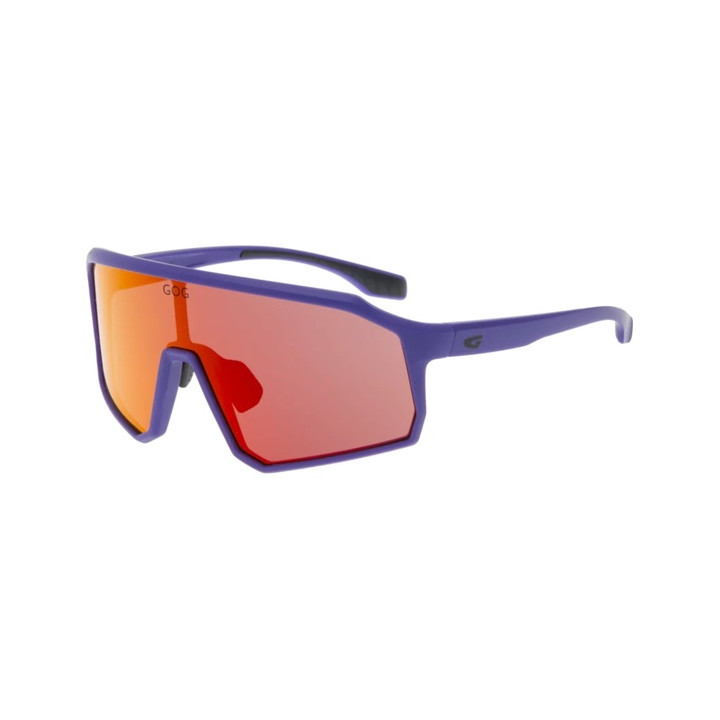 Sunglasses GOG Bike/Run Bingo matt purple/black - Polycarbonate reflex red lens