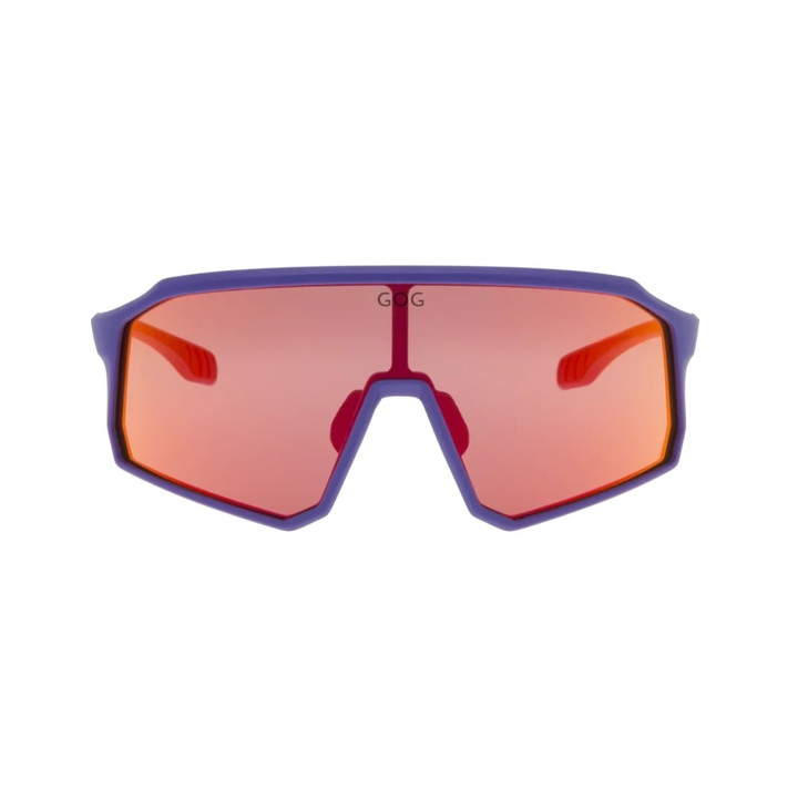 Sunglasses GOG Bike/Run Bingo matt purple/black - Polycarbonate reflex red lens