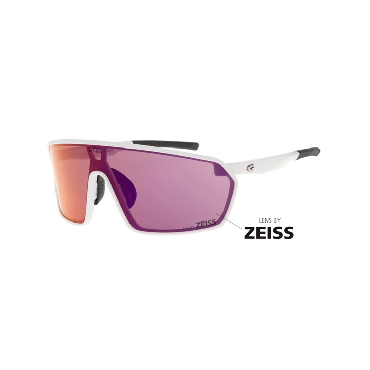 Sunglasses GOG Eyewear Bike/Run Freya matt white/black - Polycarbonate reflex infrared lens