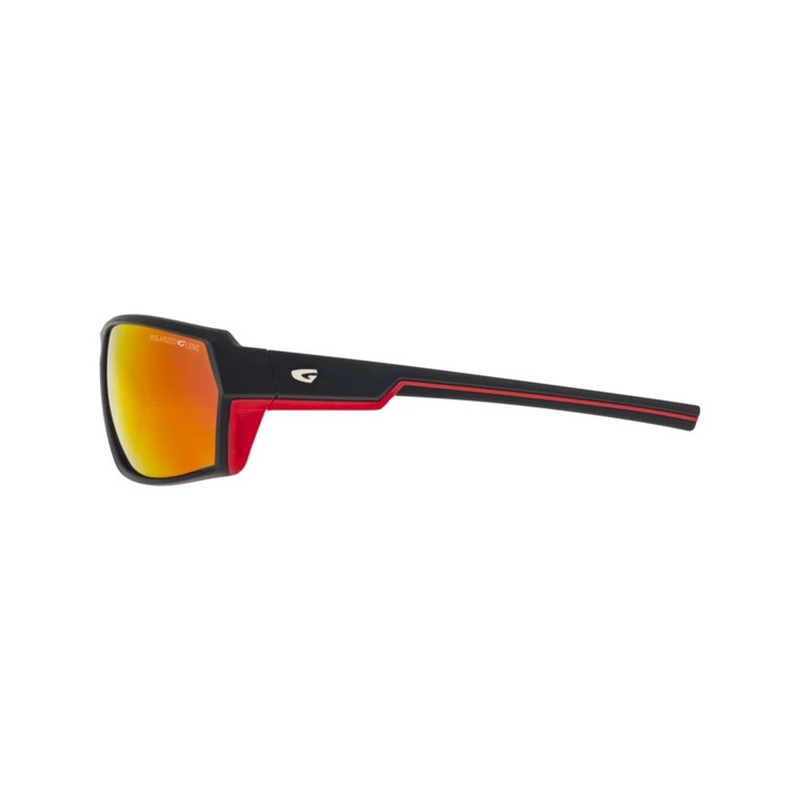 Sunglasses GOG Eyewear Outdoor Mistral matt black / red - Polarized reflex red lens