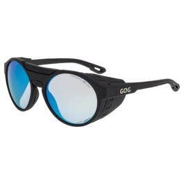 Sunglasses GOG Eyewear Outdoor Manaslu matt black - Photochromic reflex blue lens