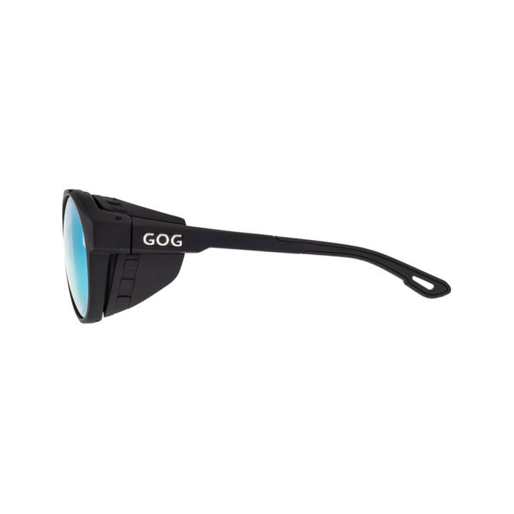 Sunglasses GOG Eyewear Outdoor Manaslu matt black - Photochromic reflex blue lens