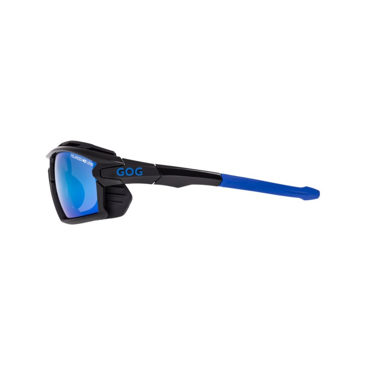 Sunglasses GOG Eyewear Outdoor Glaze black / blue - Polarized reflex white-blue lens