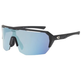 Sunglasses GOG Bike/Run Bragi matt black - Polycarbonate reflex white-blue lens
