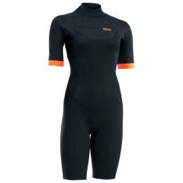 Womens wetsuit ION Element 2/2 Shorty SS Back Zip Black
