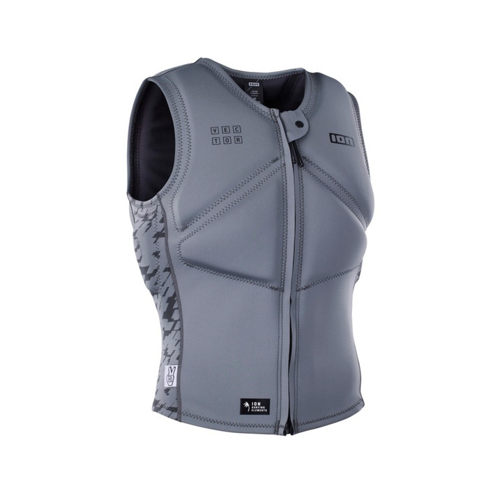 Mens impact vest ION Vector Core Front Zip Sage-Grey