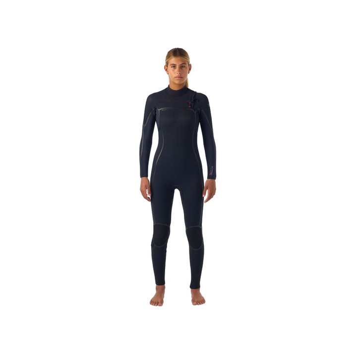 Womens wetsuit O'Neill Hyperfreak Fire 5/4+ Chest Zip Full Black