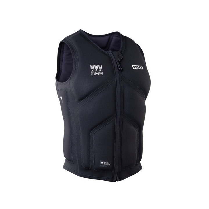 Mens impact vest ION Collision Core Front Zip Black