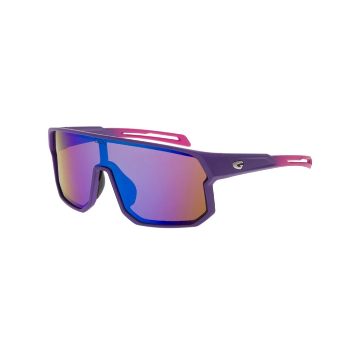 Sunglasses GOG Bike/Run Vidar matt purple/pink - Polarized reflex blue lens