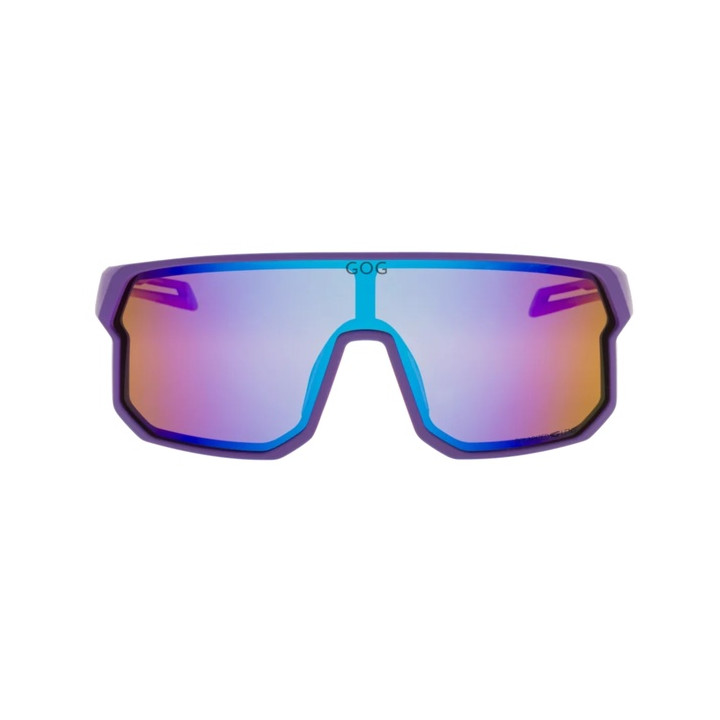 Sunglasses GOG Bike/Run Vidar matt purple/pink - Polarized reflex blue lens