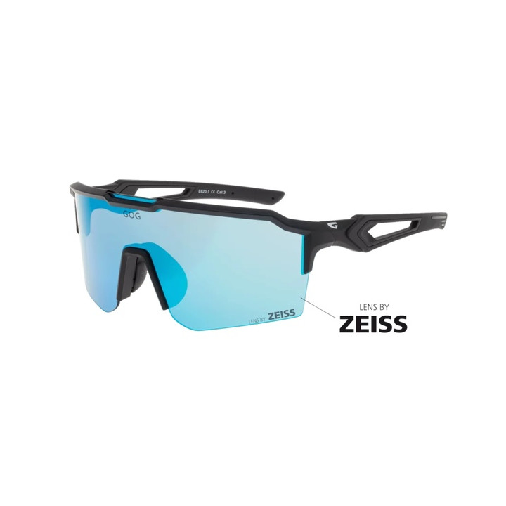 Sunglasses GOG Bike/Run Valhalla matt black - Polycarbonate reflex sky-blue lens