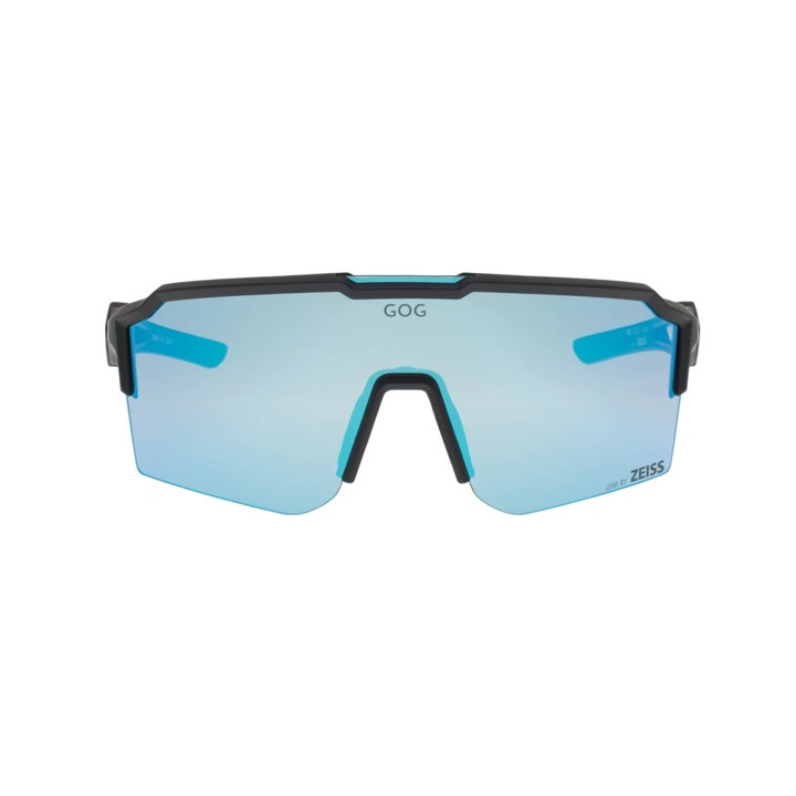 Sunglasses GOG Bike/Run Valhalla matt black - Polycarbonate reflex sky-blue lens