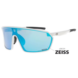 Sunglasses GOG Bike/Run Freya matt white/black - Polycarbonate reflex sky-blue lens