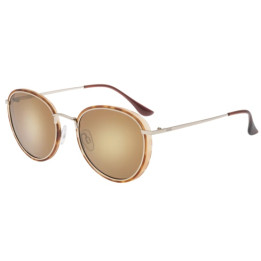 Sunglasses GOG Lifestyle Elektra matt brown demi/gold - Polarized reflex gold lens