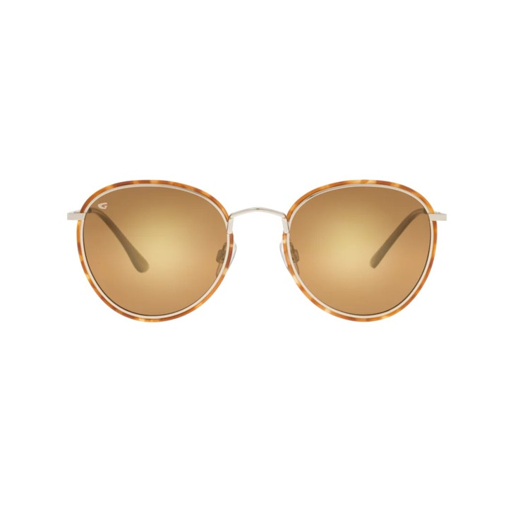 Sunglasses GOG Lifestyle Elektra matt brown demi/gold - Polarized reflex gold lens
