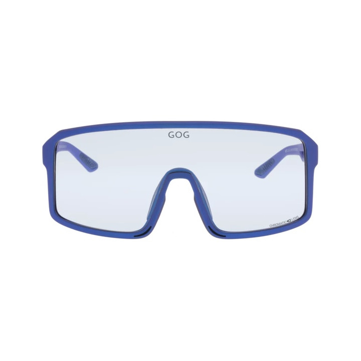 Sunglasses GOG Bike/Run Ragnarok matt metallic navy blue - Photochromic reflex blue lens