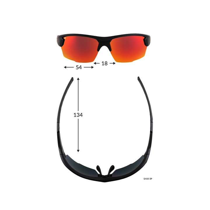 Sunglasses GOG Outdoor Nanga white - polarized reflex silver