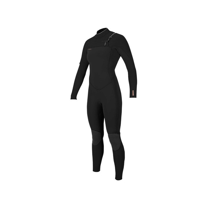 Womens wetsuit O'Neill Hyperfreak 3/2+ Chest Zip Full Black