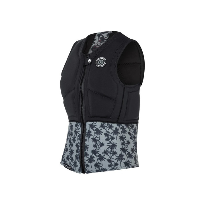 Womens impact vest NeilPryde Storm HS Front Zip Black/Palm