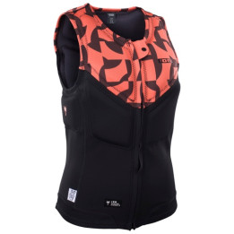 Womens impact vest ION Ivy Front Zip tiger-coral