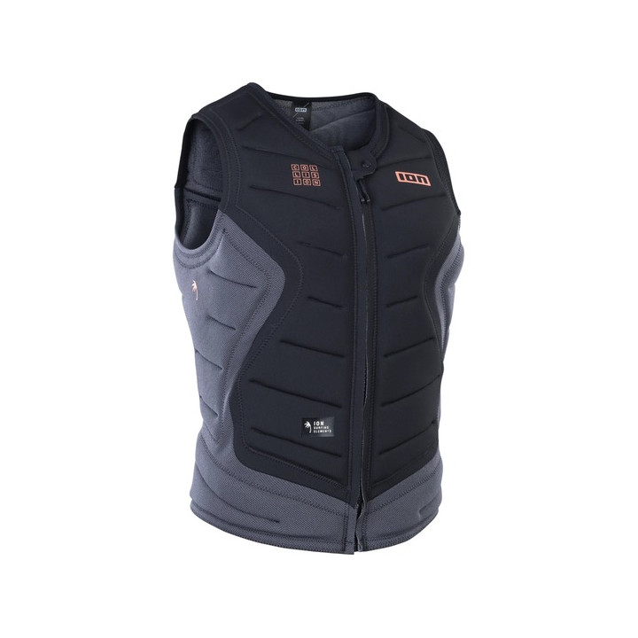 Mens impact vest ION Collision Select Front Zip Black
