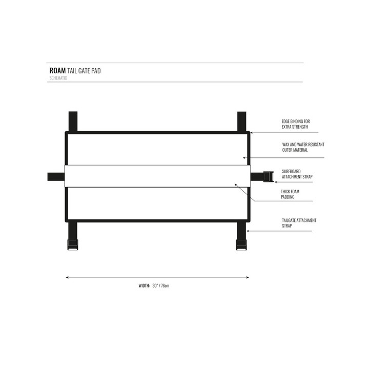 Tail Gate Pad Roam Pickup 76 cm