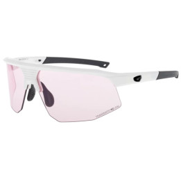 Sunglasses GOG Bike/Run Kilo white / black - Polycarbonate pink-smoke lens
