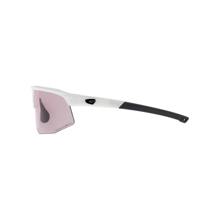 Sunglasses GOG Bike/Run Kilo white / black - Polycarbonate pink-smoke lens