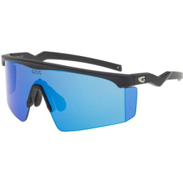 Sunglasses GOG Bike/Run Sigurd black - polycarbonate reflex white-blue