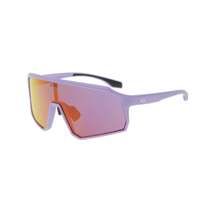 Sunglasses GOG Bike/Run Bingo matt violet/black - Polycarbonate reflex pink lens