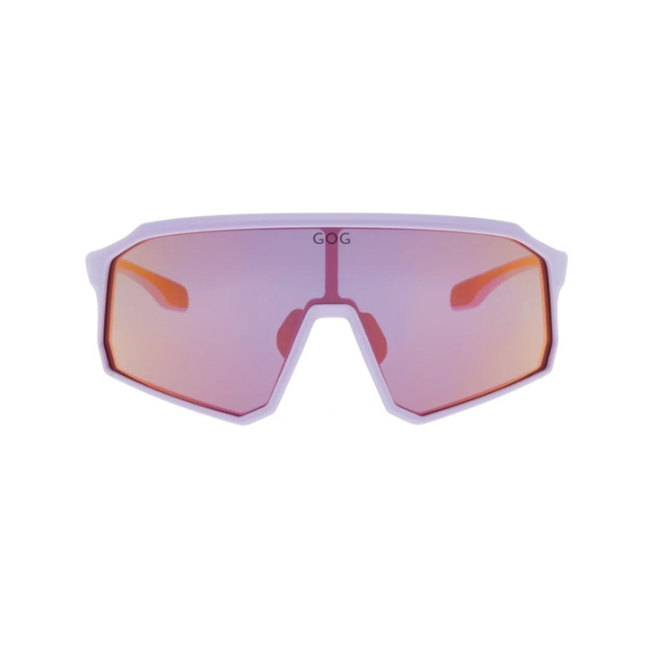 Sunglasses GOG Bike/Run Bingo matt violet/black - Polycarbonate reflex pink lens
