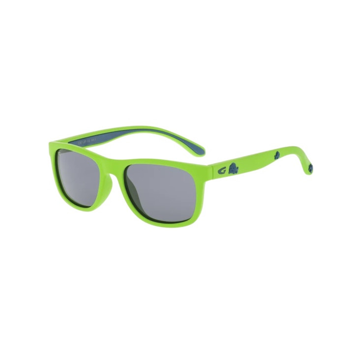 Sunglasses GOG Kids/Junior Alice matt neon green / blue - Polarized smoke lens