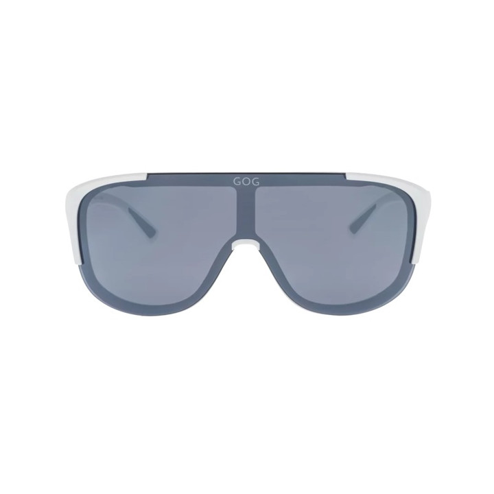 Sunglasses GOG Bike/Run Medusa matt white / grey - Polycarbonate reflex silver lens