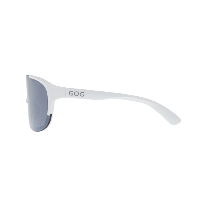Sunglasses GOG Bike/Run Medusa matt white / grey - Polycarbonate reflex silver lens