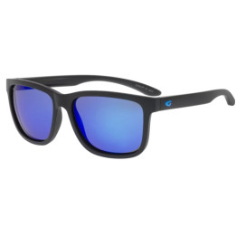 Sunglasses GOG Lifestyle Hawk matt black/blue - Polarized reflex blue lens