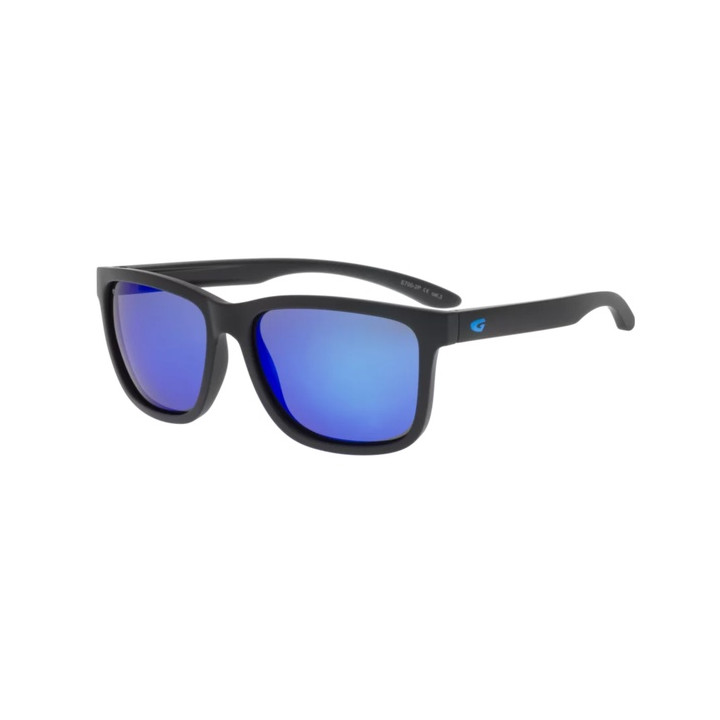 Sunglasses GOG Lifestyle Hawk matt black/blue - Polarized reflex blue lens