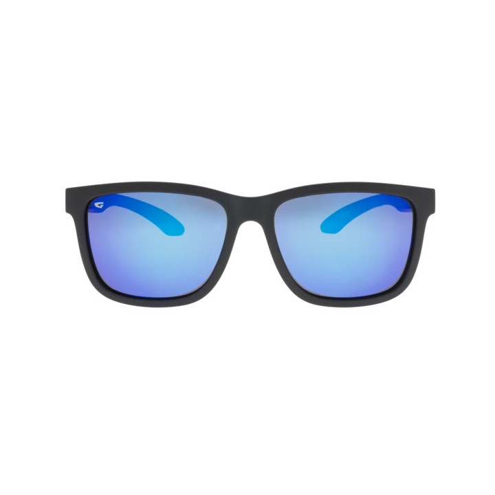 Sunglasses GOG Lifestyle Hawk matt black/blue - Polarized reflex blue lens