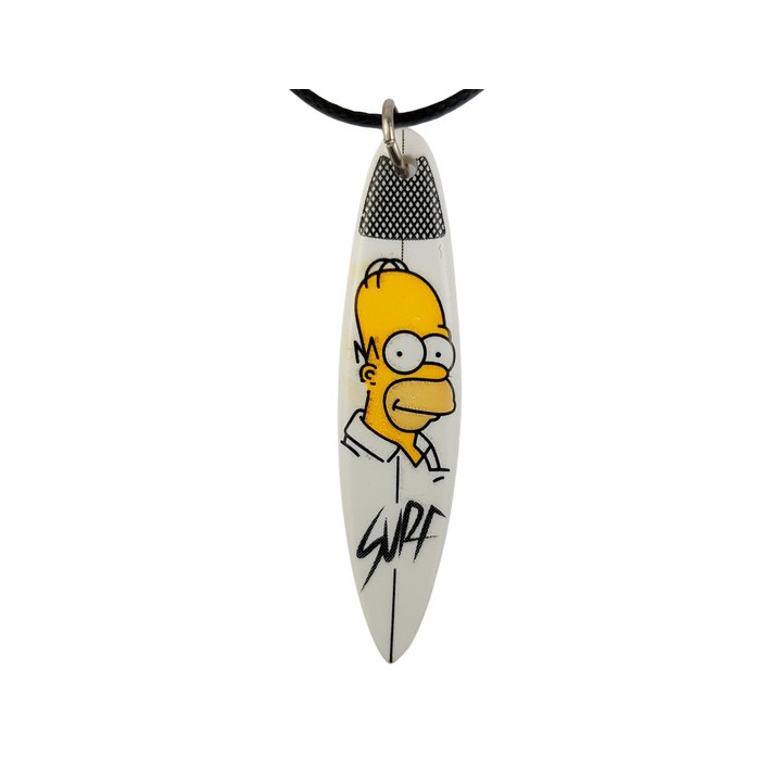 Necklace Fun Elements Surf Board Simpson Pure White