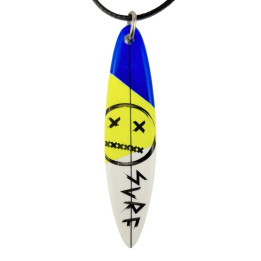 Necklace Fun Elements Surf Board Surf Yellow/Blue