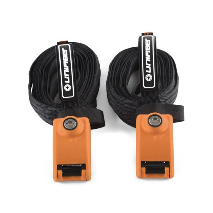 Lockable Steel Reinforced Tie-Down Straps 5m x 24mm Unifiber (set)